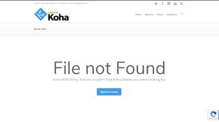 
                            2. Forgot Password? - Koha - Open Source ILS - Integrated Library System