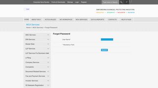 
                            12. Forgot Password - Ministry Of Corporate Affairs - MCA Services
