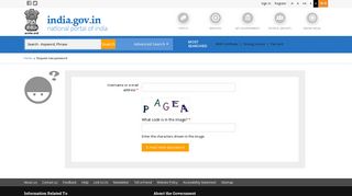 
                            8. Forgot Password | National Portal of India