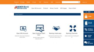 
                            7. Forgot Password? NRI - ICICI Bank Ltd