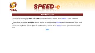 
                            8. Forgot Password? - NSDL e-SERVICES