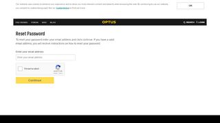 
                            8. Forgot Password - Optus