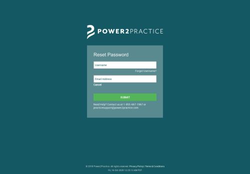 
                            4. Forgot Password? - Power2Practice: EMR Login