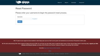 
                            6. Forgot Password - Qiqqa
