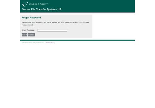 
                            4. Forgot Password - Secure File Transfer System - Korn Ferry