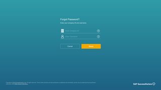 
                            1. Forgot Password? - SuccessFactors