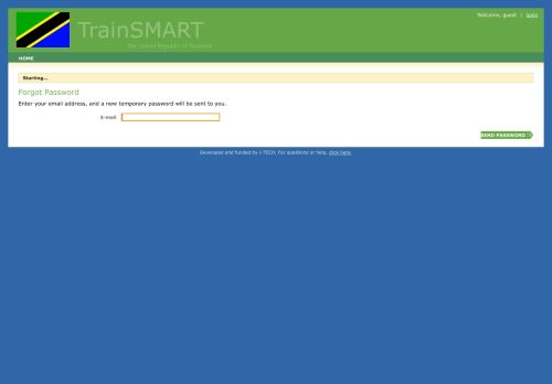 
                            6. Forgot Password - TrainSMART