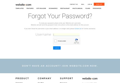 
                            13. Forgot password — Website.com