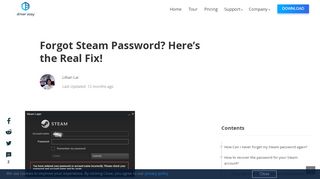 
                            8. Forgot Steam Password? Here's the Real Fix! - Driver Easy