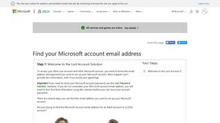 
                            11. Forgot the email address you use to log in to your Xbox? Learn how to ...
