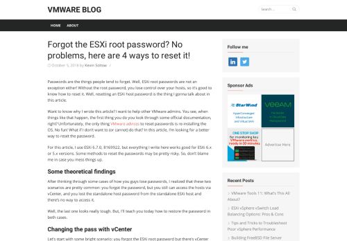 
                            4. Forgot the ESXi root password? No problems, here are 4 ways to reset ...