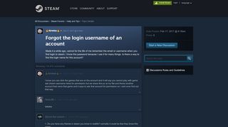 
                            9. Forgot the login username of an account :: Help and Tips - Steam ...