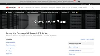 
                            10. Forgot the Password of Brocade FC Switch - Huawei