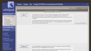 
                            8. Forgot US PSN account password & Bday - PS4 - Gaming - Whirlpool ...