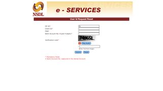 
                            3. Forgot User Id - NSDL e-SERVICES