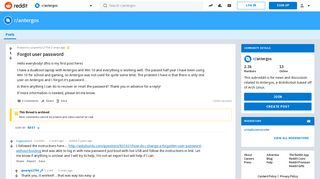 
                            3. Forgot user password : antergos - Reddit
