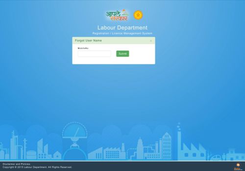 
                            3. Forgot UserName - Labour Management System - MahaOnline