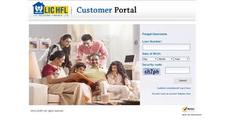 
                            7. Forgot Username | LIC HFL | Customer Portal