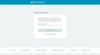 
                            5. Forgot Username - Netspend