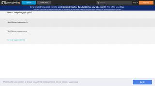 
                            1. Forgot username or password? - Photobucket