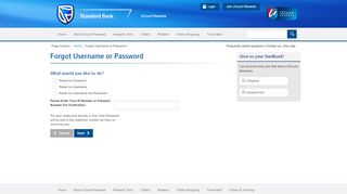 
                            3. Forgot Username or Password – Standard Bank UCount