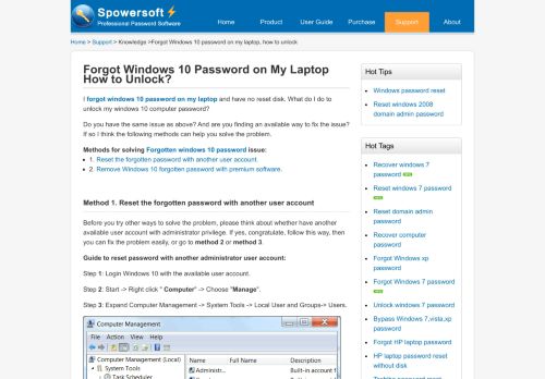 
                            7. Forgot Windows 10 Password on My Laptop How to Unlock?