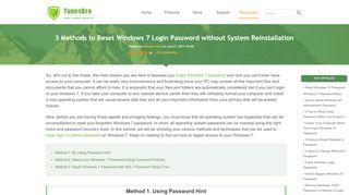 
                            8. Forgot Windows 7 Password, Can I Reset Windows 7 Login Password?