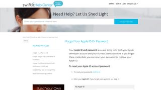 
                            13. Forgot Your Apple ID or Password – Help Center