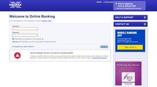 
                            2. Forgot your Halifax Bank login details? - Halifax online banking