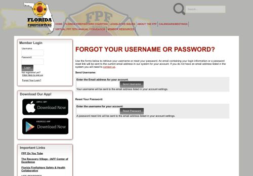 
                            10. Forgot Your Login? - Welcome to the Online Home of the Florida ...