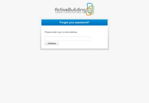 
                            8. Forgot your password? - Active Building