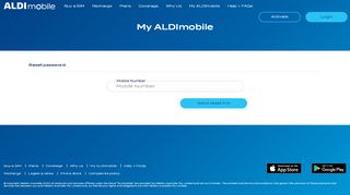 
                            8. Forgot your password? - ALDImobile