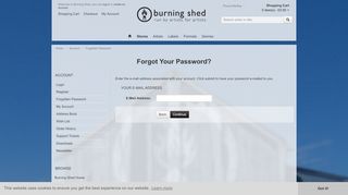 
                            10. Forgot Your Password? - Burning Shed