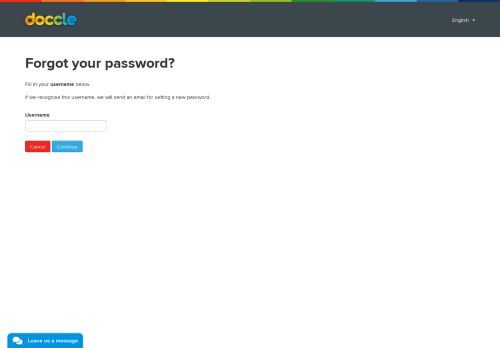 
                            10. Forgot your password? - Doccle - Login