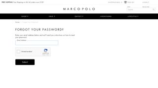 
                            10. Forgot Your Password | Marco Polo