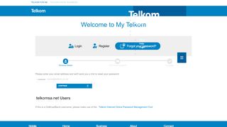 
                            4. Forgot your password - My Telkom