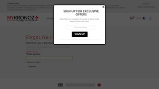 
                            6. Forgot Your Password – MyKronoz