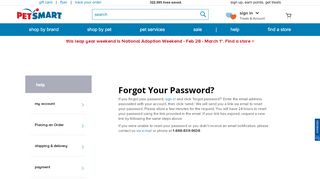 
                            13. Forgot Your Password? | PetSmart