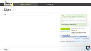 
                            1. Forgot your Password? - Sign In | The Princeton Review