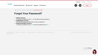 
                            1. Forgot Your Password? | Singtel