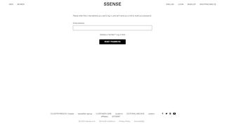 
                            5. Forgot your password? | SSENSE Canada