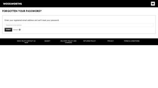 
                            4. Forgot your password? - Woolworths