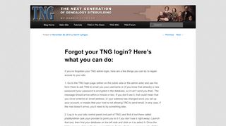 
                            10. Forgot your TNG login? Here's what you can do: | The Next Generation ...