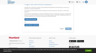 
                            3. Forgot your username or password? - MySchoolBucks