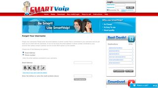 
                            3. Forgot your username? - SmartVoip | The smart way to ...
