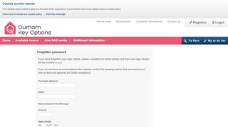 
                            4. Forgotten password - Durham Key Options