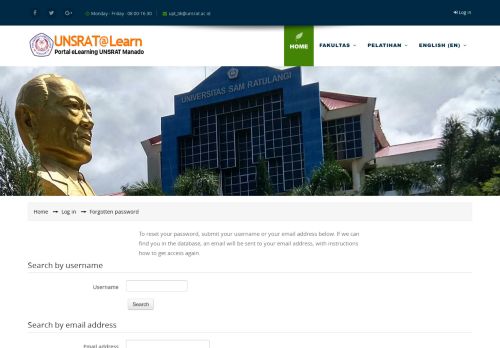 
                            7. Forgotten password - E-Learning Unsrat