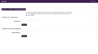 
                            7. Forgotten password - eKOSH @ SPJIMR
