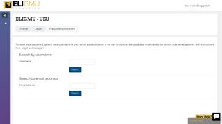 
                            4. Forgotten password - ELIgmu