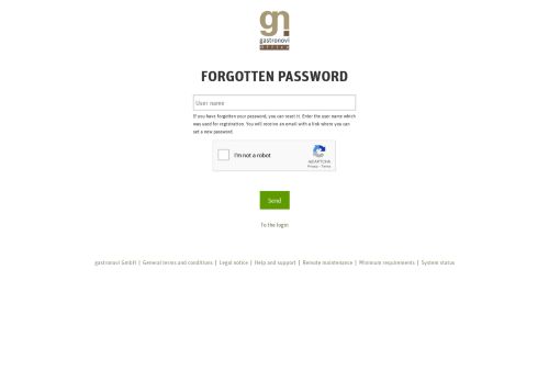 
                            5. Forgotten password - gastronovi Office